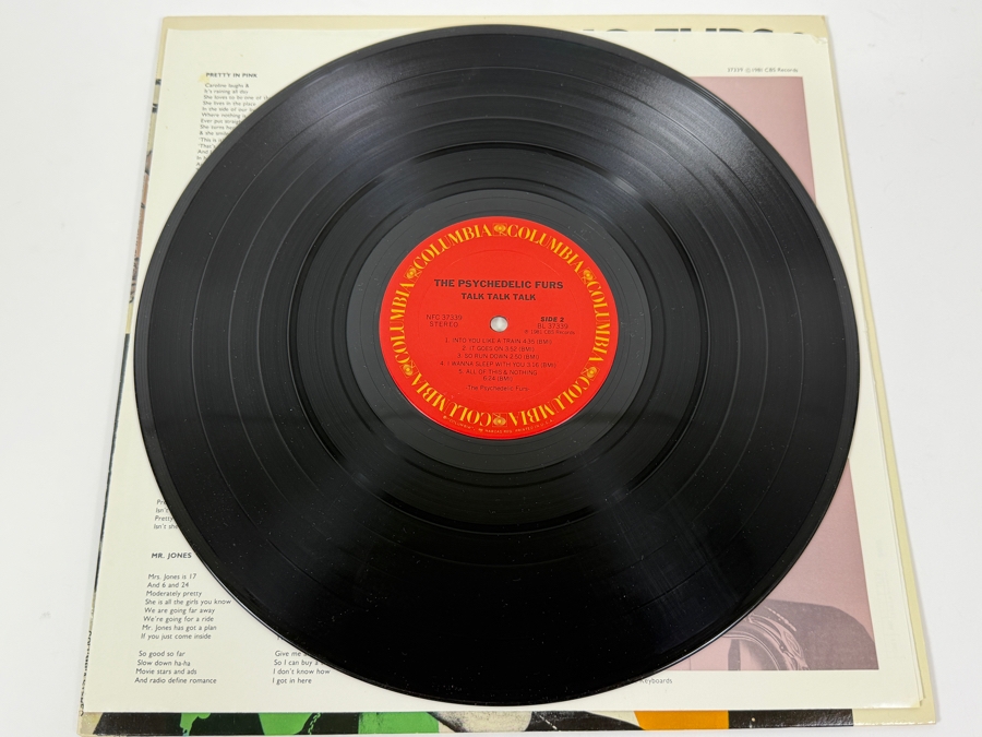 The Psychedelic Furs - Talk Talk Talk - Columbia - AL 37339 - 1981 Vinyl Record [Photo 5]