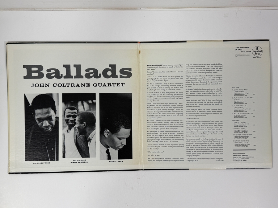 John Coltrane Quartet - Ballads - Impulse! AS-33 - 1963 Vinyl Record [Photo 2]