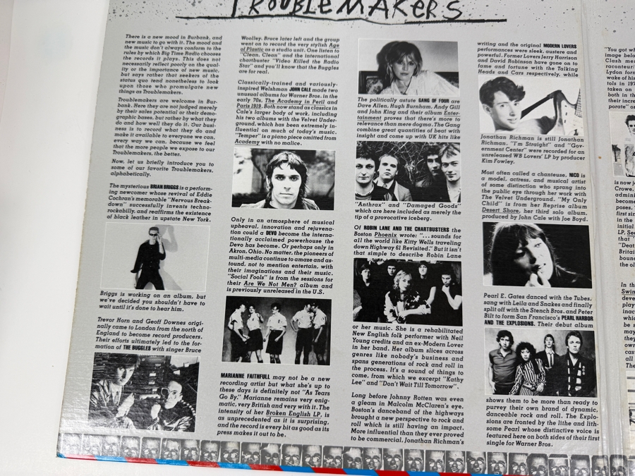 Troublemakers - PRO-A-857 - 1979 Island Records - Vinyl Record - Compilation Record Featuring Sex Pistols, DEVO, Public Image Ltd., Nico And More [Photo 4]