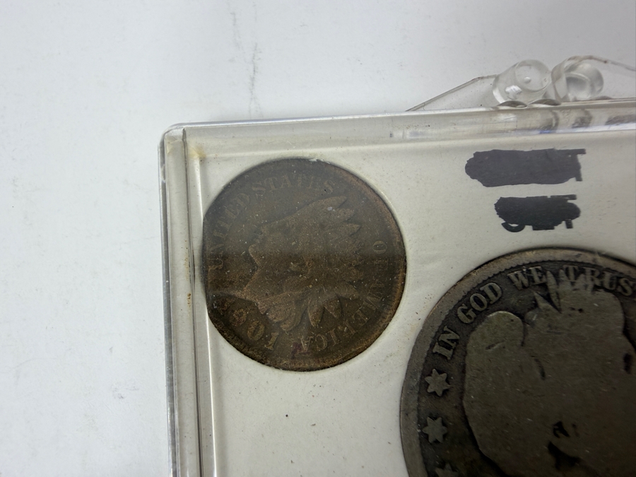 1907 Silver Barber Half Dollar, 1901 Silver Barber Quarter, 1911 Silver Barber Dime, 1901 Indian Head Cent And 1911 Liberty Head 'V' Nickel [Photo 4]