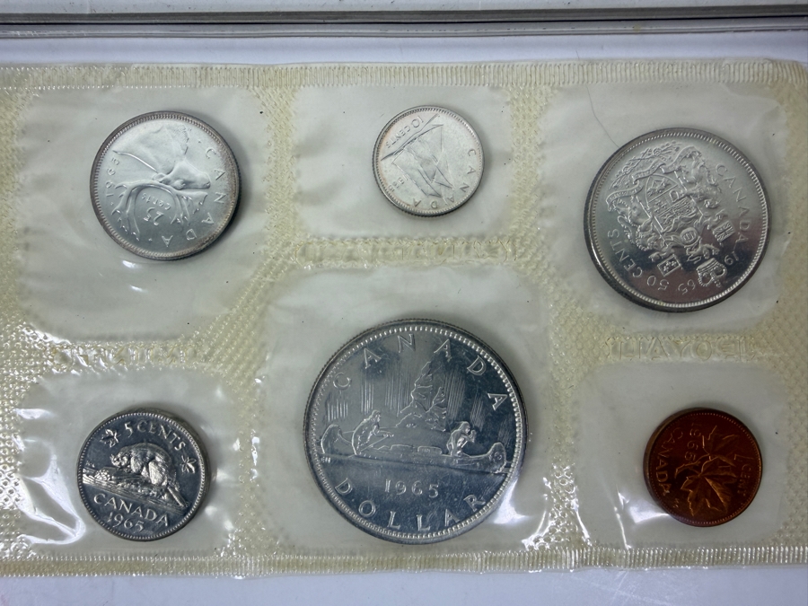 1965 Silver Canadian Uncirculated Coin Set, 1967 Silver Canadian Uncirculated Coin Set And 1968 Canadian Coin Set [Photo 2]