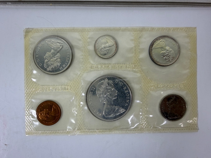 1965 Silver Canadian Uncirculated Coin Set, 1967 Silver Canadian Uncirculated Coin Set And 1968 Canadian Coin Set [Photo 9]