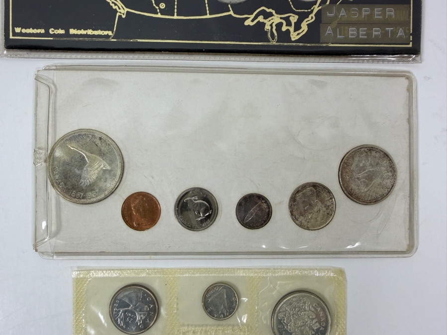 1965 Silver Canadian Uncirculated Coin Set, 1967 Silver Canadian Uncirculated Coin Set And 1968 Canadian Coin Set [Photo 5]