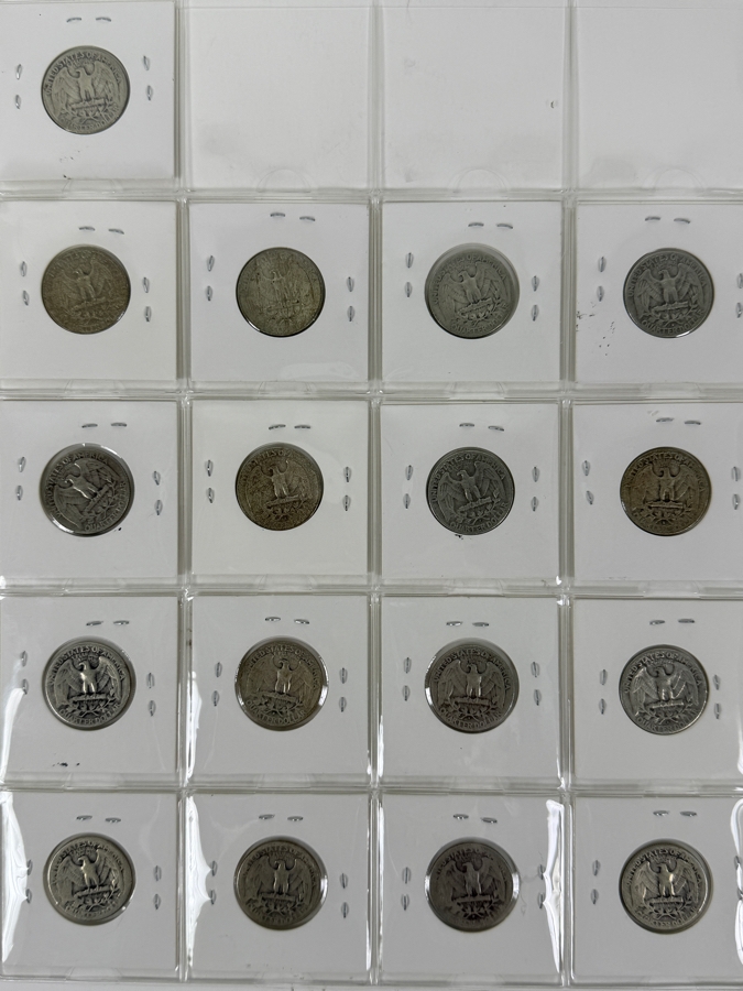(17) Silver Washington Quarters From 1934-1958 - See Photos For Details [Photo 2]