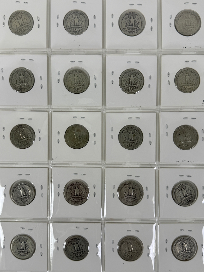 (20) Silver Washington Quarters From 1935-1954 - See Photos For Details [Photo 2]