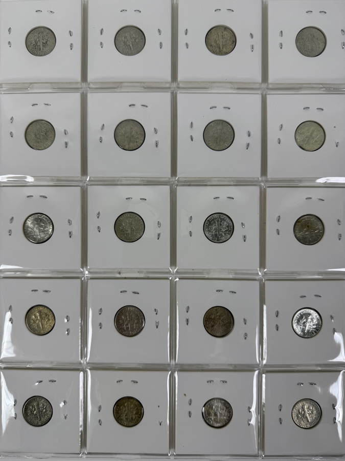(20) Silver Roosevelt Dimes From 1962-1963 - See Photos For Details [Photo 2]