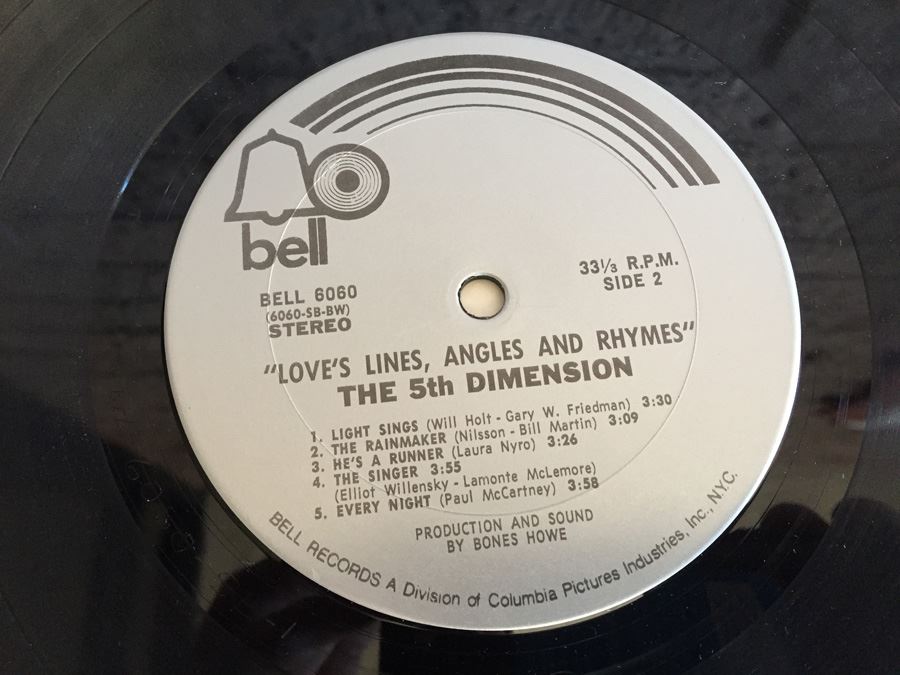 5th Dimension, The - Love's Lines, Angles And Rhymes - Bell Records ‎- BELL 6060 [Photo 9]