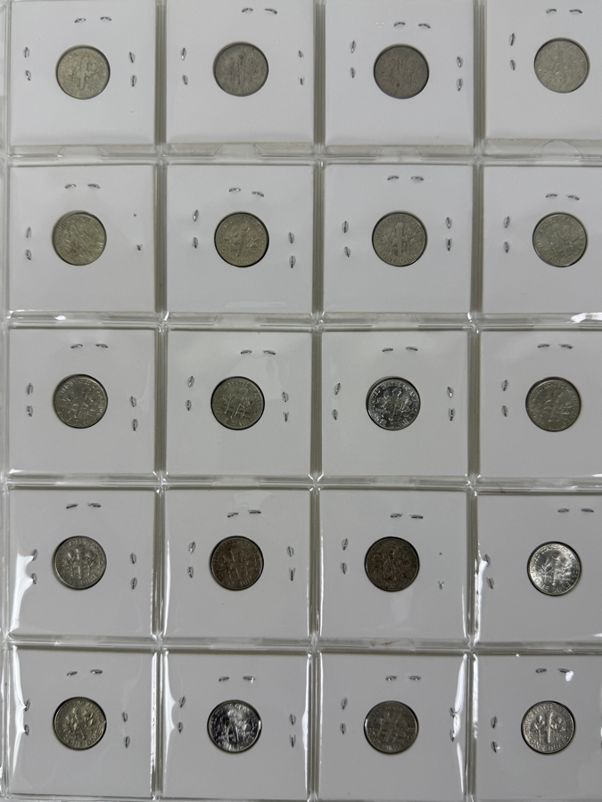 (20) Silver Roosevelt Dimes From 1961-1962 - See Photos For Details [Photo 2]