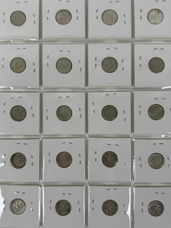 (20) Silver Roosevelt Dimes From 1960-1961 - See Photos For Details [Photo 2]
