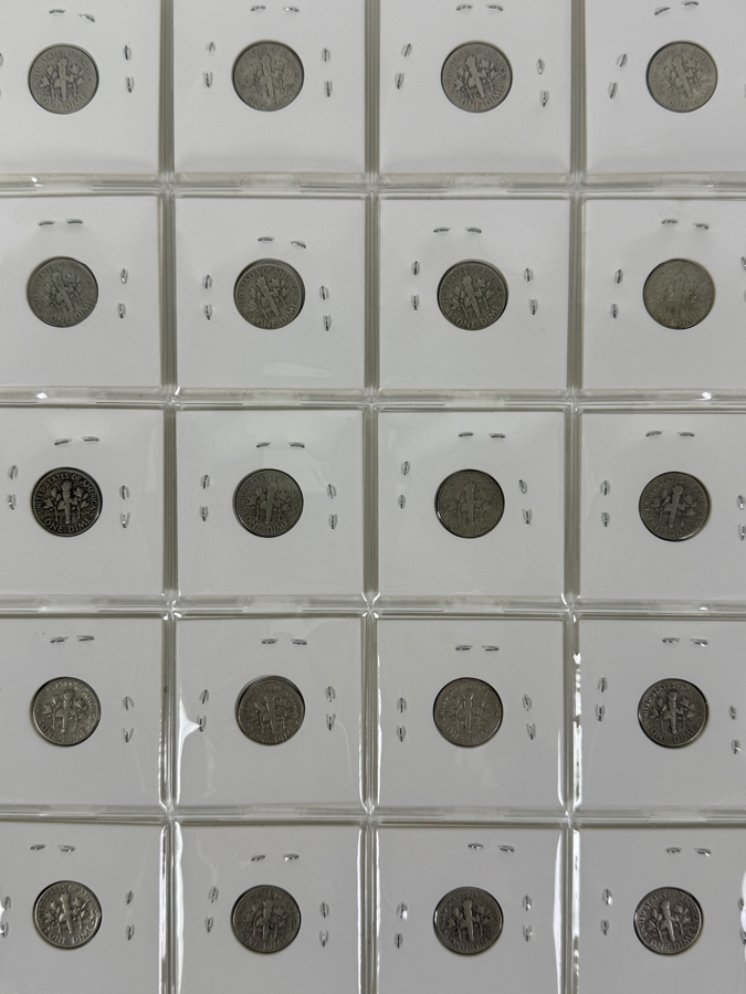 (20) Silver Roosevelt Dimes From 1951 - See Photos For Details [Photo 2]