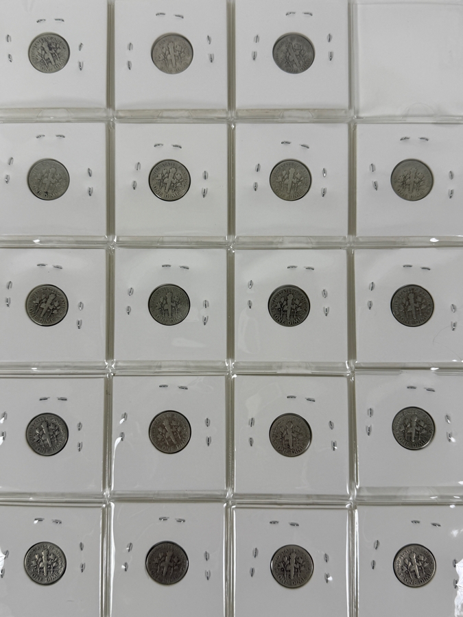 (19) Silver Roosevelt Dimes From 1947-1948 - See Photos For Details [Photo 2]