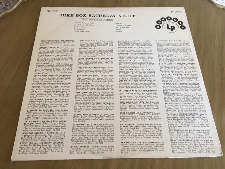 Modernaires, The ‎- Juke Box Saturday Night - Harmony - HL 7023 [Photo 2]