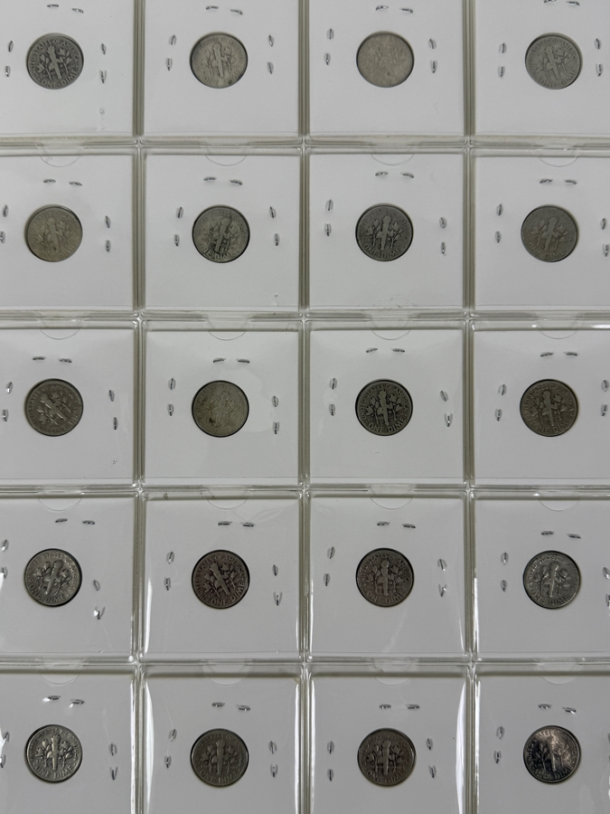 (20) Silver Roosevelt Dimes From 1946 - See Photos For Details [Photo 2]