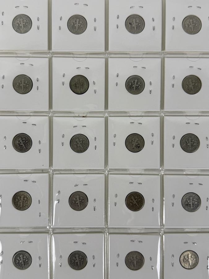 (20) Silver Roosevelt Dimes From 1946 - See Photos For Details [Photo 2]