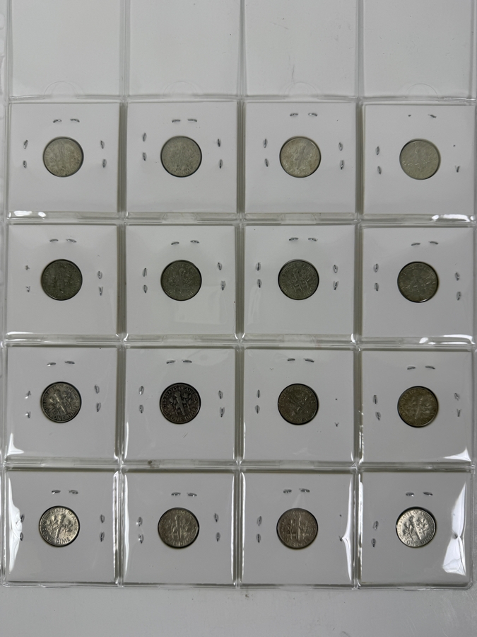 (16) Silver Roosevelt Dimes From 1964 - See Photos For Details [Photo 2]