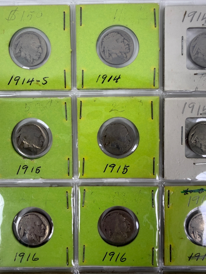 (20) Buffalo Indian Head Nickel Coins From 1913-1940 - See Photos For Details [Photo 2]
