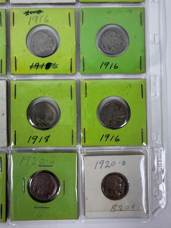 (20) Buffalo Indian Head Nickel Coins From 1913-1940 - See Photos For Details [Photo 4]