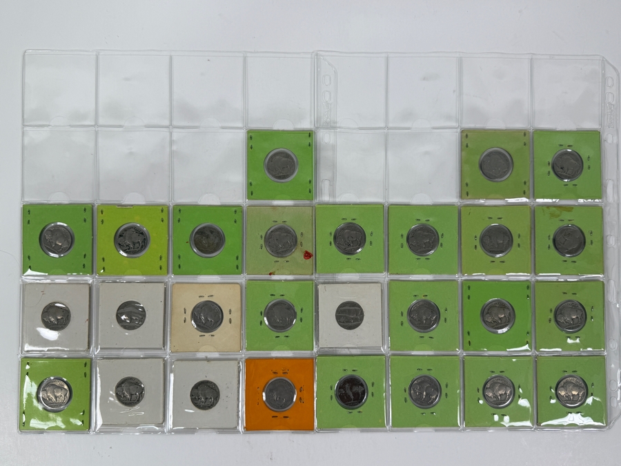 (27) Buffalo Indian Head Nickel Coins From 1920-1937 - See Photos For Details