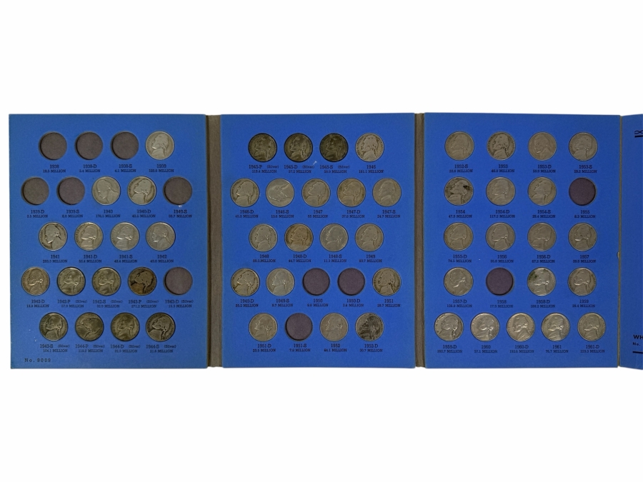 (53) Jefferson Nickels From 1938 To 1961 Including (10) Silver Nickels - See Photos For Details