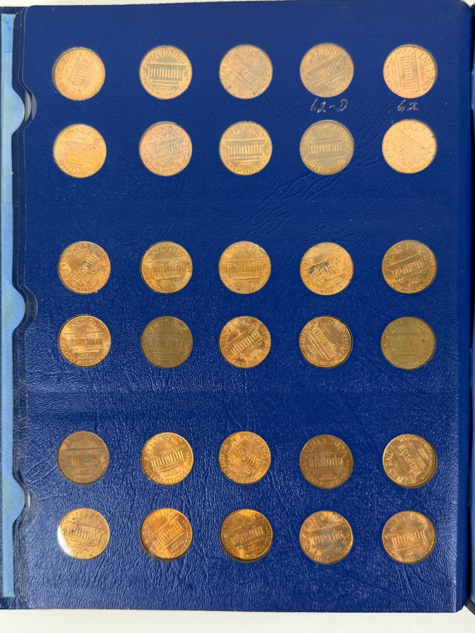 Collection Lincoln Cents And Wheat Pennies With Coin Display Book [Photo 9]
