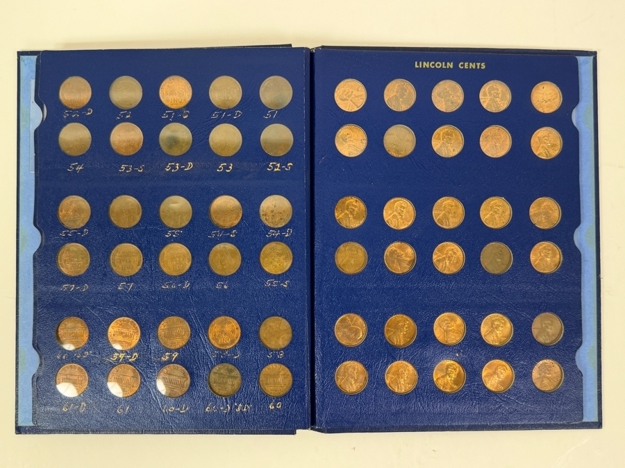 Collection Lincoln Cents And Wheat Pennies With Coin Display Book [Photo 5]