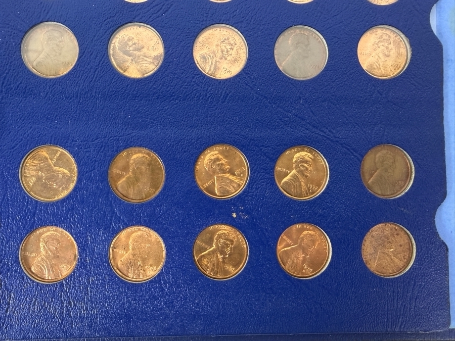 Collection Lincoln Cents And Wheat Pennies With Coin Display Book [Photo 8]