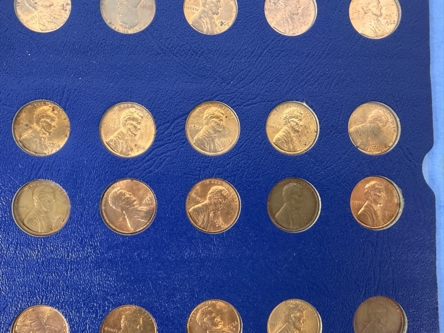 Collection Lincoln Cents And Wheat Pennies With Coin Display Book [Photo 7]