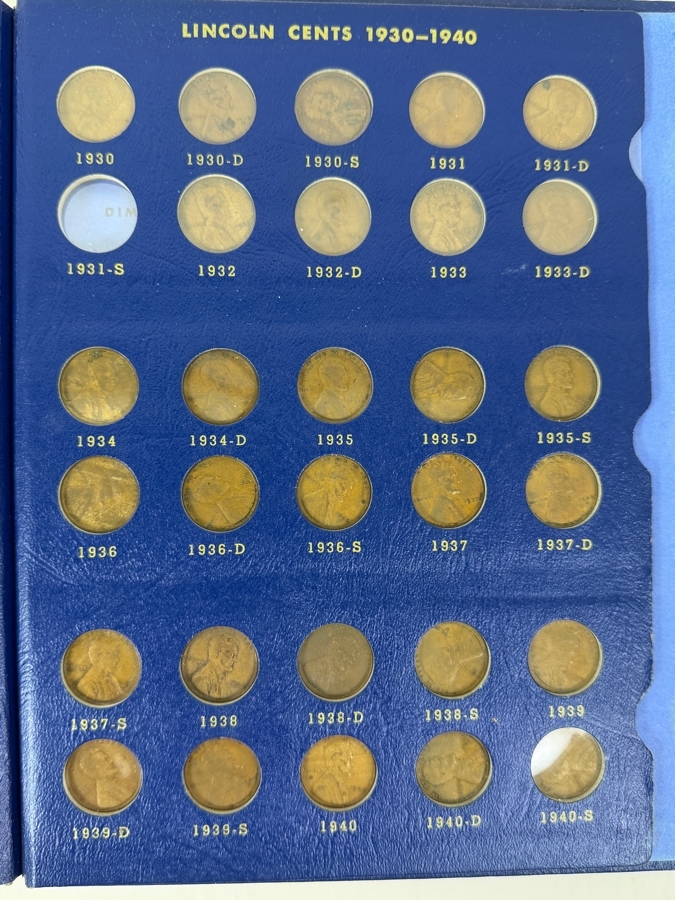 Collection Lincoln Cents And Wheat Pennies With Coin Display Book [Photo 6]