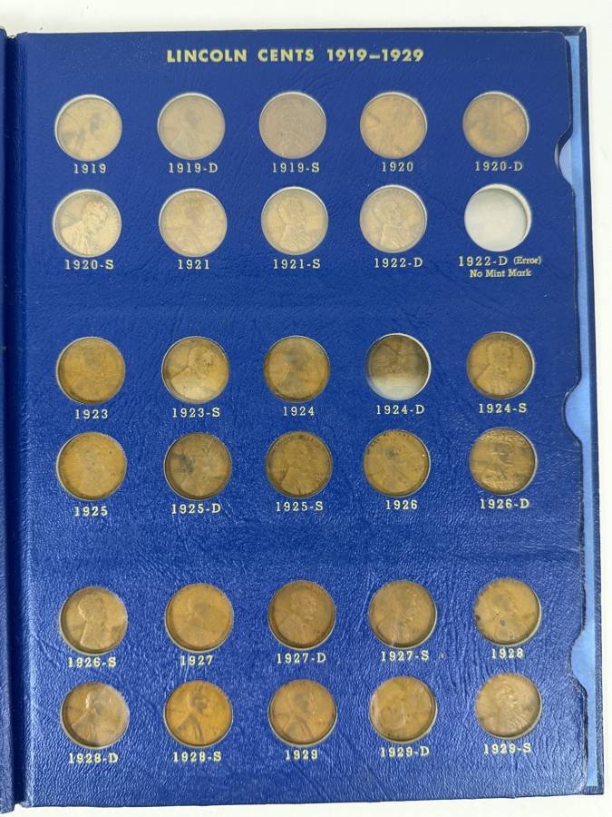 Collection Lincoln Cents And Wheat Pennies With Coin Display Book [Photo 4]