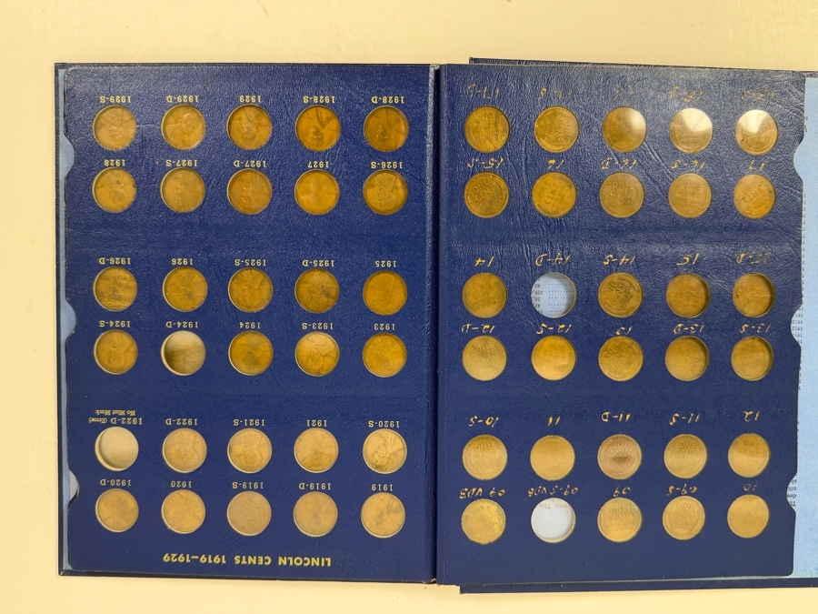 Collection Lincoln Cents And Wheat Pennies With Coin Display Book [Photo 3]