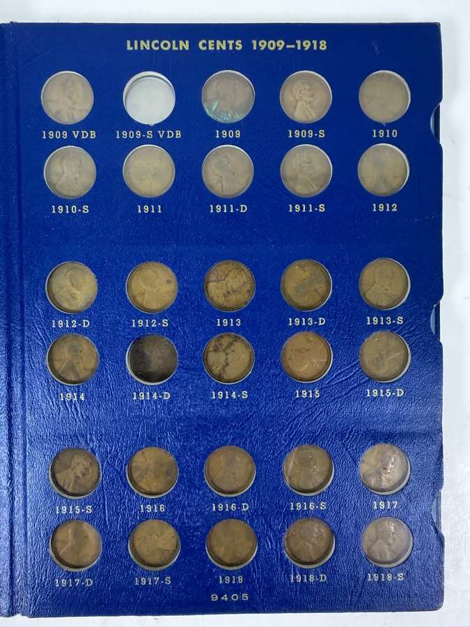 Collection Lincoln Cents And Wheat Pennies With Coin Display Book [Photo 2]