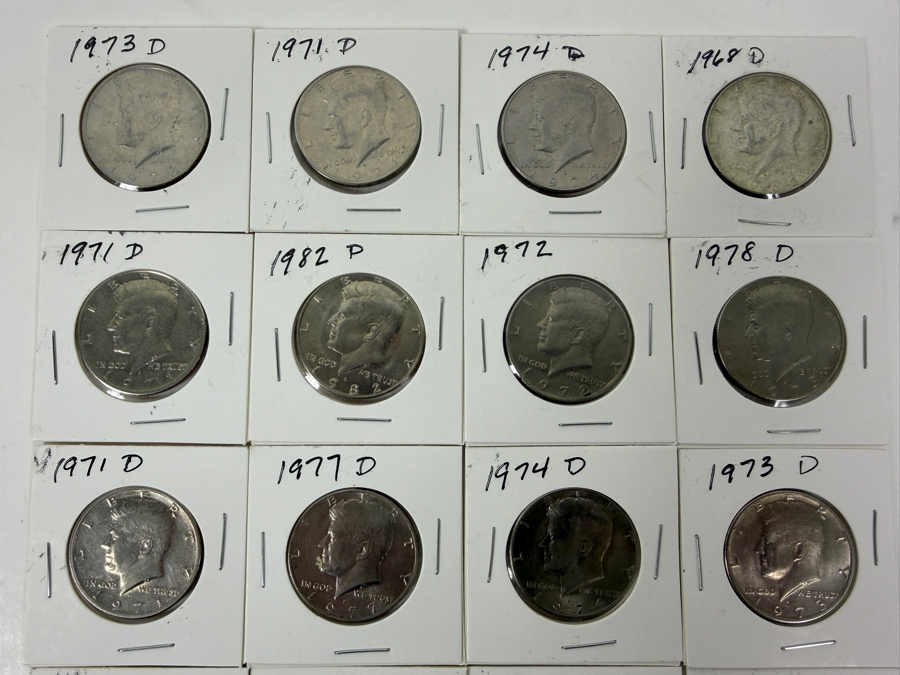 (19) 1968-1982 Kennedy Half Dollars - See Photos For Details [Photo 2]