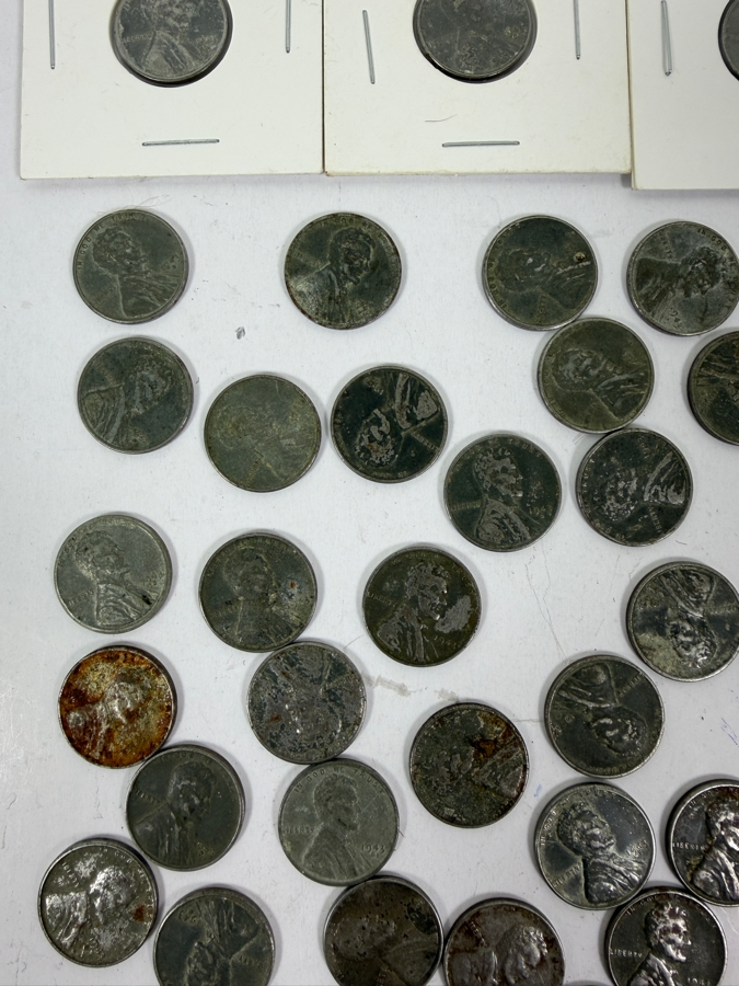 Collection Of Wartime Steel Wheat Pennies [Photo 5]