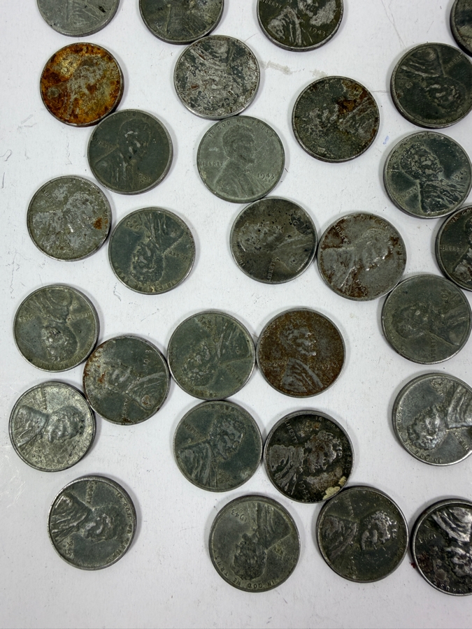 Collection Of Wartime Steel Wheat Pennies [Photo 2]