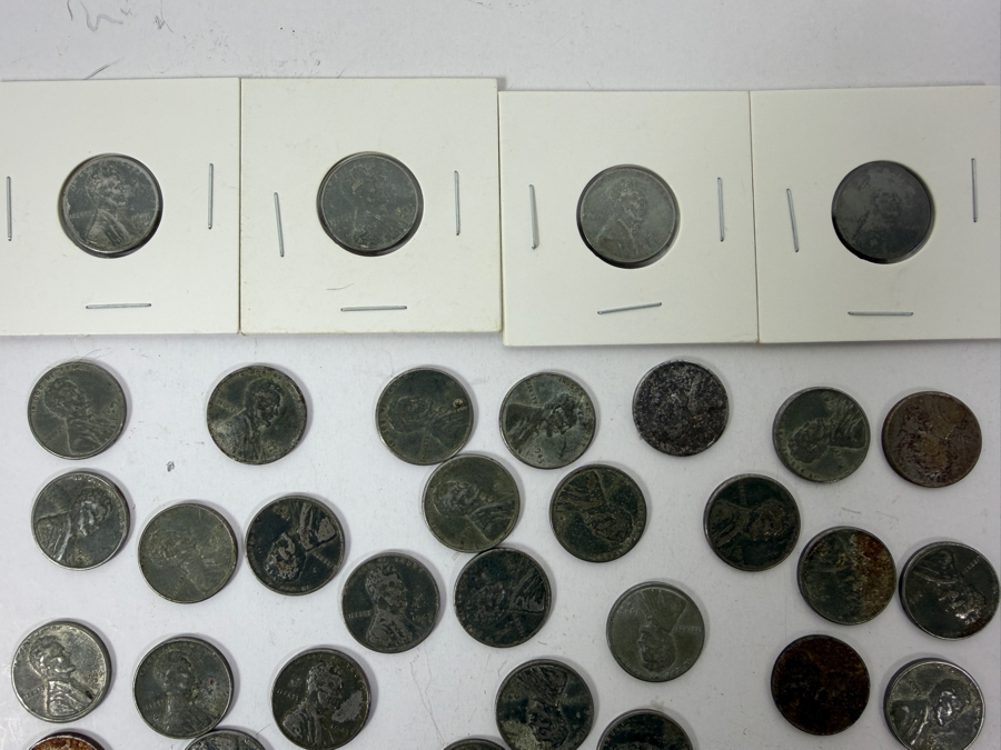 Collection Of Wartime Steel Wheat Pennies [Photo 6]