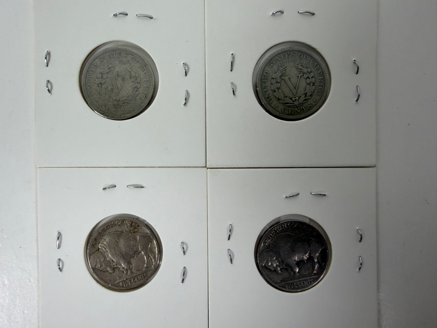 1901/1907 Liberty Head Nickels And 1936/1937 Buffalo Nickels [Photo 6]