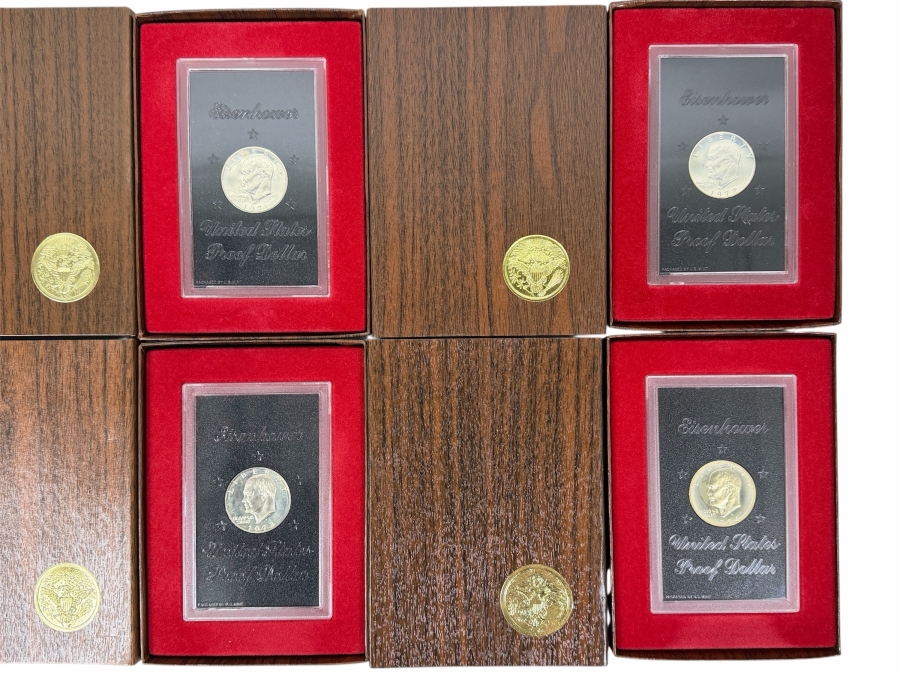 (4) Eisenhower Proof Dollars (40% Silver)