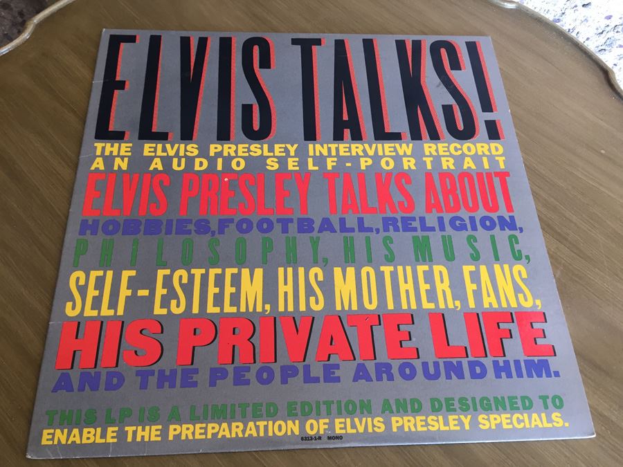 Elvis Presley ‎- Elvis Talks! The Elvis Presley Interview Record: An Audio Self-Portrait - PROMO [Photo 1]