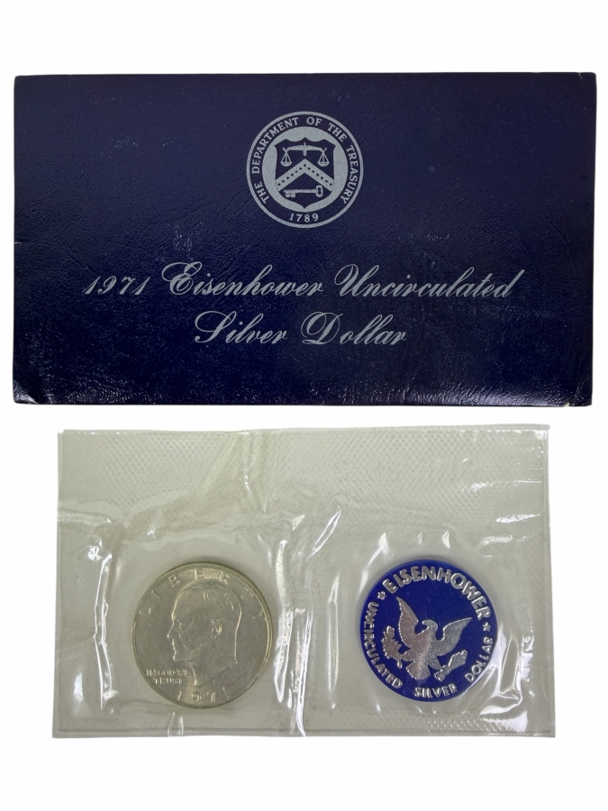 1971-S Eisenhower Uncirculated Silver Dollar (40% Silver .3162 Troy Oz)