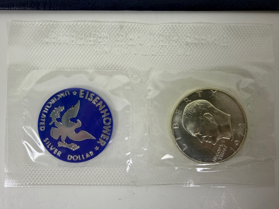 1972-S Eisenhower Uncirculated Silver Dollar (40% Silver .3162 Troy Oz) [Photo 2]