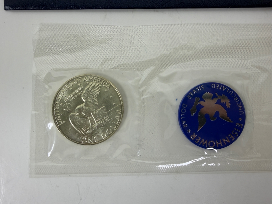 1973-S Eisenhower Uncirculated Silver Dollar (40% Silver .3162 Troy Oz) [Photo 3]