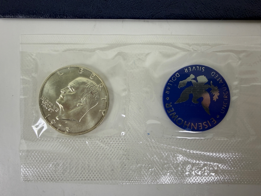 1973-S Eisenhower Uncirculated Silver Dollar (40% Silver .3162 Troy Oz) [Photo 2]