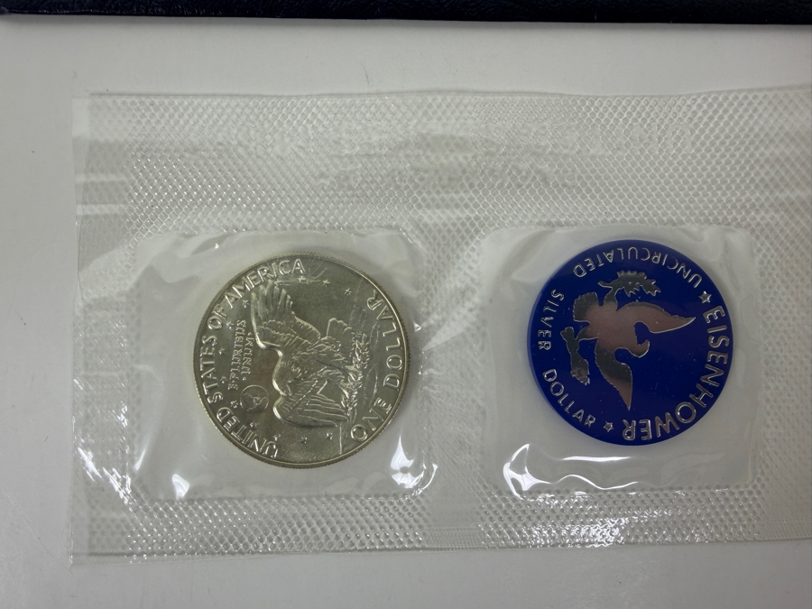 1974-S Eisenhower Uncirculated Silver Dollar (40% Silver .3162 Troy Oz) [Photo 3]