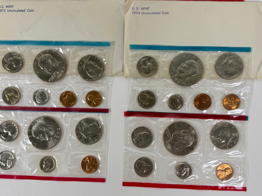 Collection (8) Of Vintage 1960s And 1970s United States Mint Sets [Photo 9]