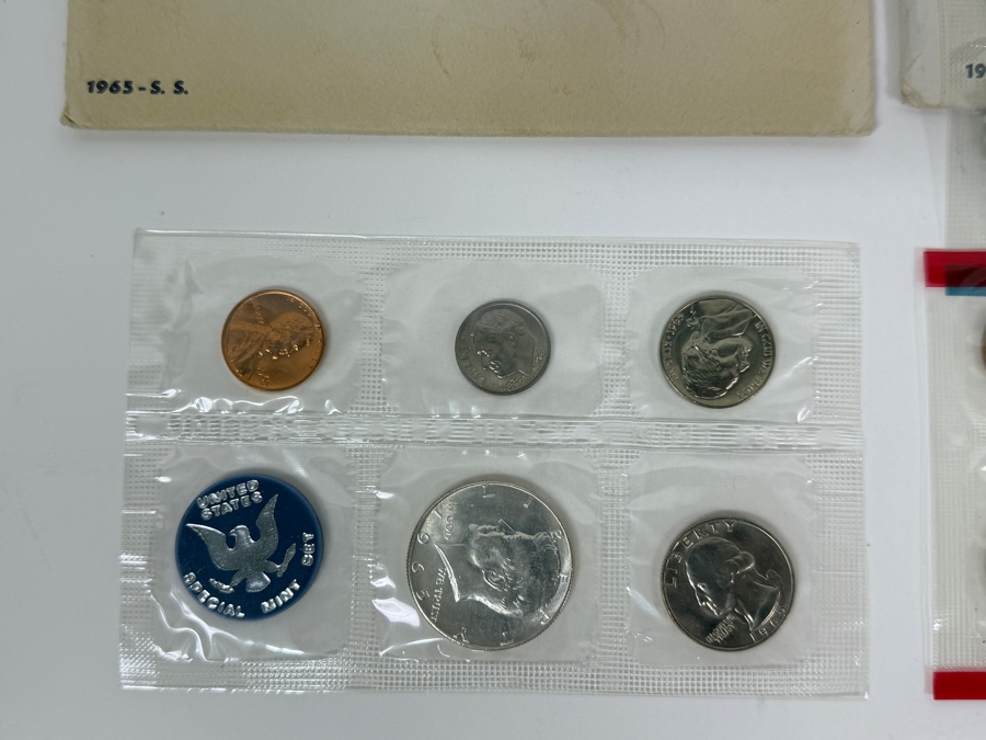 Collection (8) Of Vintage 1960s And 1970s United States Mint Sets [Photo 2]