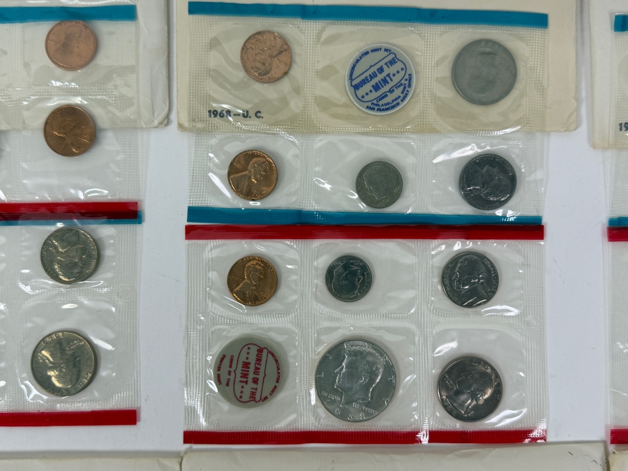Collection (8) Of Vintage 1960s And 1970s United States Mint Sets [Photo 4]