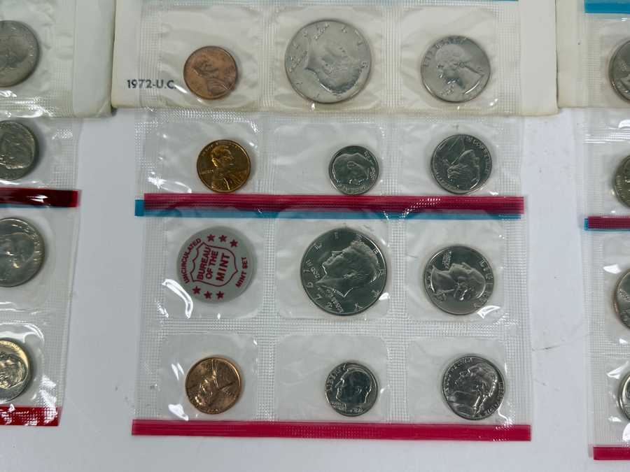 Collection (8) Of Vintage 1960s And 1970s United States Mint Sets [Photo 7]