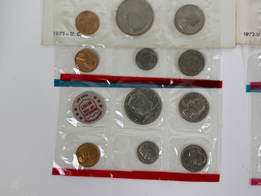 Collection (8) Of Vintage 1960s And 1970s United States Mint Sets [Photo 6]