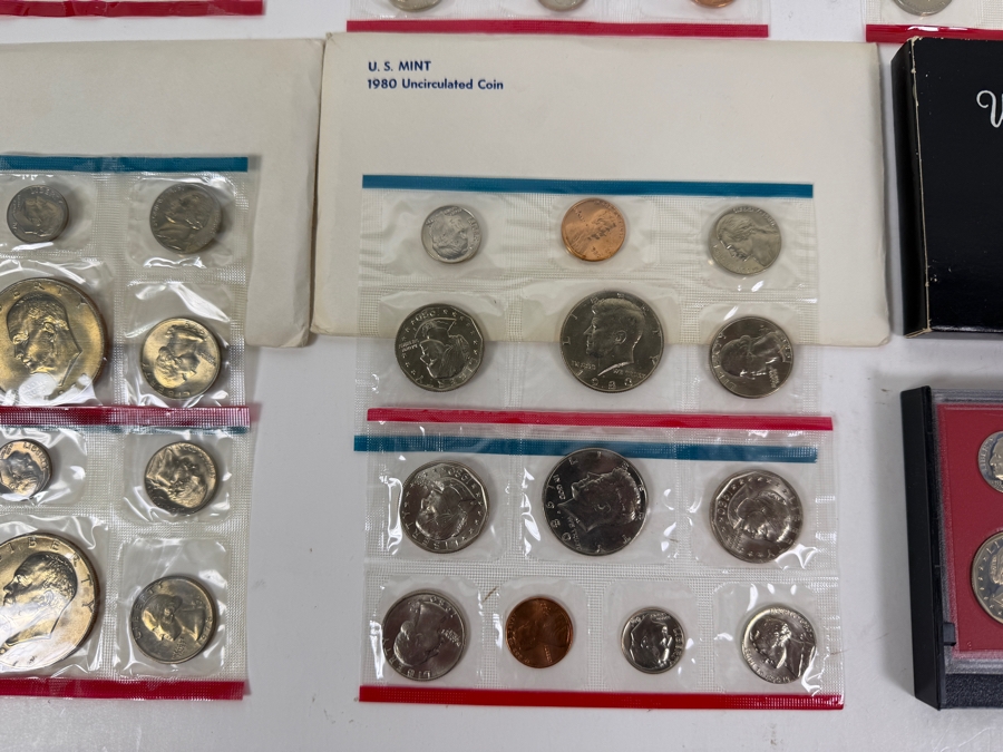Collection (8) Of Vintage 1970s And 1980s United States Mint Sets [Photo 7]