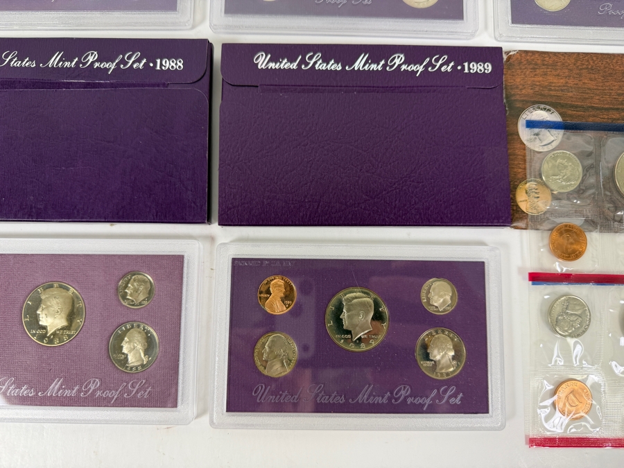 Collection (8) Of Vintage 1980s United States Mint Sets [Photo 5]